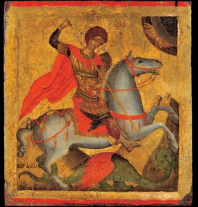 Sint Joris en de draak door Angelos Akotantos