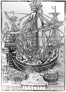 De triomfantelijke aankomst van Karel V, Heilige Roomse Keizer, in Brugge, 1515