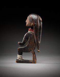 Pijp (hout met glazen kralen)