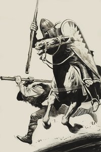 Achtervolgd door een Normandiër door Angus McBride