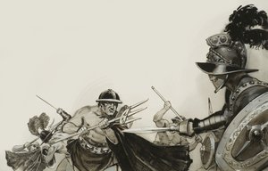 Gladiatorengevechten door Angus McBride