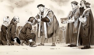 Henry VIII geneest het kwaad van de koning door Angus McBride