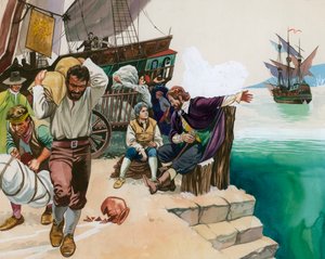 Piraten landen in haven door Angus McBride