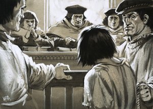 Gevangenen konden geen genade verwachten van het gevreesde Hof van de Sterrenkamer door Angus McBride