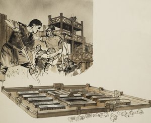 Romeins kamp (gouache op papier) door Angus McBride