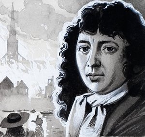 Samuel Pepys en de grote brand van Londen door Angus McBride