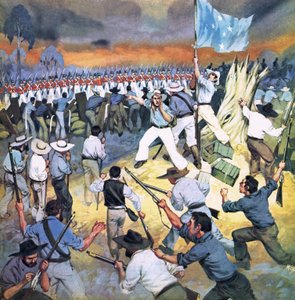 De verdediging van de Eureka Stockade door Angus McBride