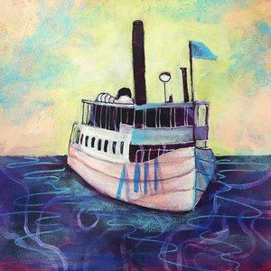 Schilderachtige rivierboot door Ania Witwitzka