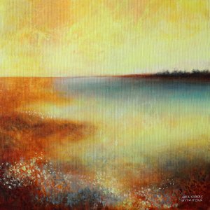 Rustige abstracte zonsondergang