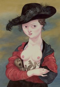 Portret van een dame met een Titi, 2016