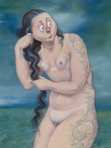 Venus stijgt op na een duik, 2018 door Anita Kunz