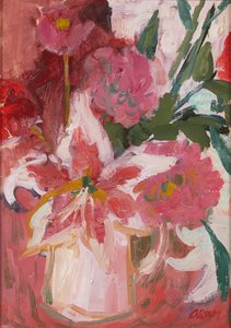 Roze stilleven