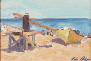 Het Strand, La Linea door Ann Oram