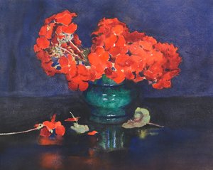 Geraniums door Ann Spence Black