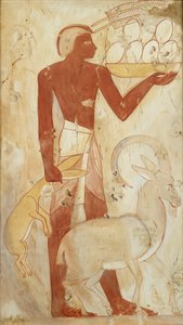 Kopie van muurschildering, privé-graf 78 van Horemheb, Thebe door Anna