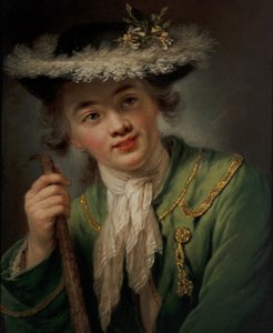 Portret van een jonge vrouw door Anna Dorothea (1721 82) Lisiewska