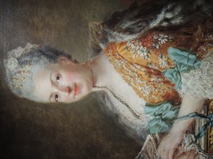 Louise-Honorine Crozat du Châtel, hertogin van Choiseul (Therbush) door Anna Dorothea Therbusch