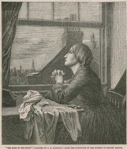 Het lied van het hemd - geschilderd door A E Blunden door Anna E. Blunden