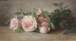 Stilleven van rozen door Anna Eliza Hardy