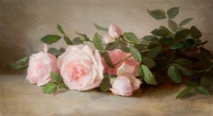 Stilleven van rozen 1880 door Anna Eliza Hardy
