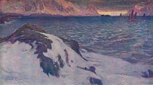 Een Lofoten zeelandschap door Anna Katarina Boberg