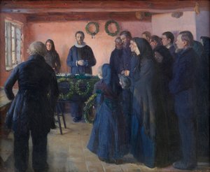 Een Begrafenis door Anna Ancher