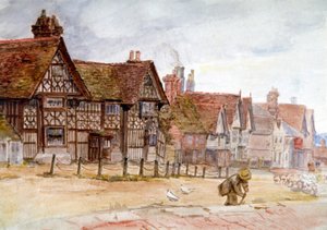 Dorpstraat met Tudor Huizen