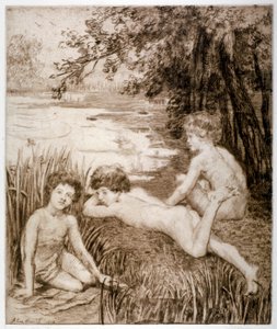 Wilde Eend, 1913 door Anna Lea Merritt