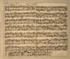 F majeur prelude, Das Wohltemperierte Clavier, boek 2, door Johann Sebastian Bach door Anna Magdalena Bach
