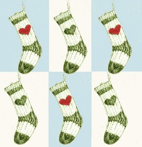 Kerstsok door Anna Platts