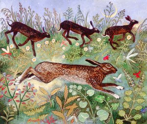 Maanloop, 2010 (acryl) door Anna Pugh