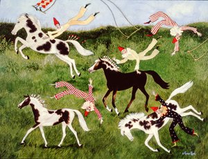 Oefening baart kunst, 2010 (acryl) door Anna Pugh