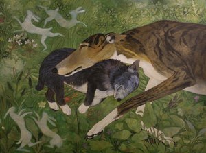 Gedeelde dromen, 2015 (acryl) door Anna Pugh