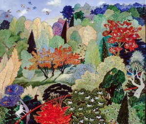De nestboom, 2007 (acryl) door Anna Pugh
