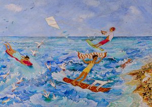 Te hoge Icarus, 2020 (acryl)