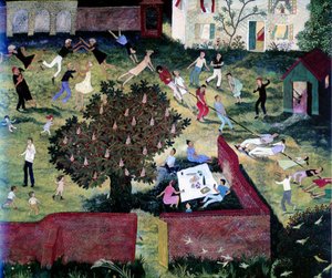Touwtrekken, 2000 (acryl)