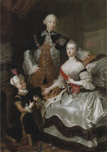 Portret van grootvorst Pyotr Fyodorovitch en grootvorstin Catherine Alekseyevna door Anna Rosina Lisiewska