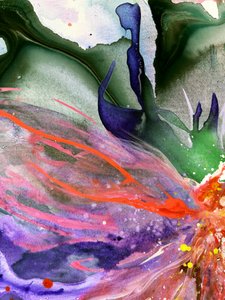 Kleurrijke, vloeiende droom