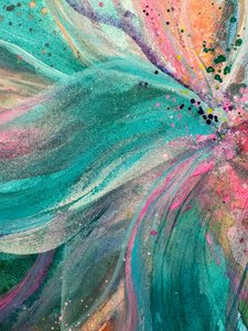 Levendige abstracte bloem