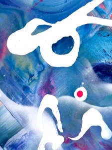 Levendig blauw, vloeiend abstract