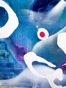 Levendige blauwe vormen