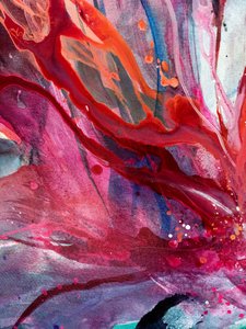 Levendige vloeistofstroom