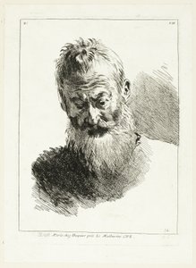 Hoofd van de man door Anne Claude Philippe Caylus