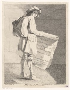 Rondreizende prentverkoper