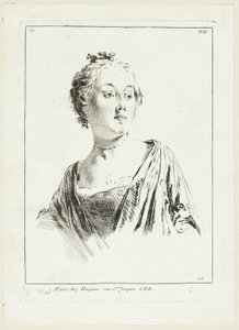 Hoofd vrouw door Anne Claude Philippe Caylus