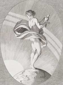 Zicht, 1730-65. Makers: Caylus, Anne-Claude-Philippe de, Etienne Fessard door Anne Claude Philippe de Caylus, Etienne Fessard