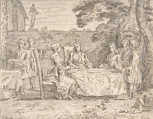 Distinguished Meal, ca. 1725-1765 door Anne Claude Philippe de Caylus