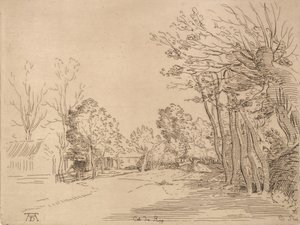 Landschap naar Dürer door Anne Claude Philippe de Caylus
