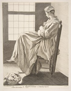 Naai leerling door Anne Claude Philippe de Caylus