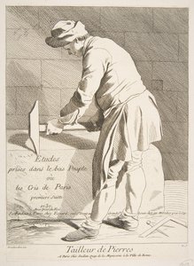 Steenhouwer door Anne Claude Philippe de Caylus